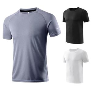 Fency K Men Shirt O Neck Short Sleeve High Elasticity Leisure Summer T-shirt for Daily Wear