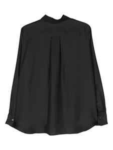 Blanca Vita silk satin shirt - Zwart