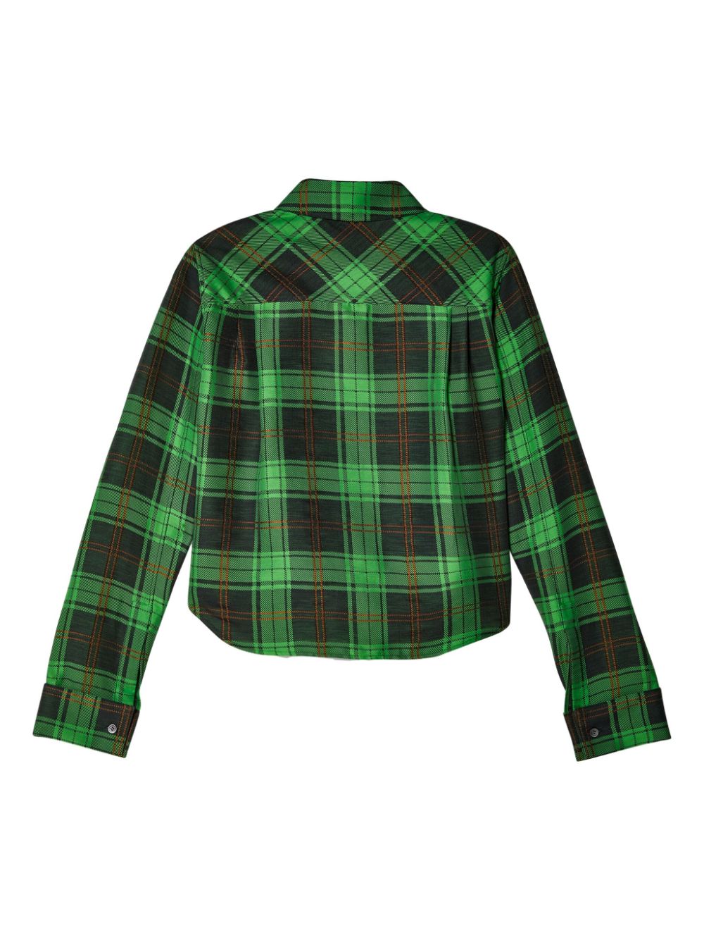 LOEWE plaid-check button-up shirt - Groen