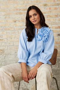 IN FRONT SOLJE BLOUSE 16111 501 (Blue 501)