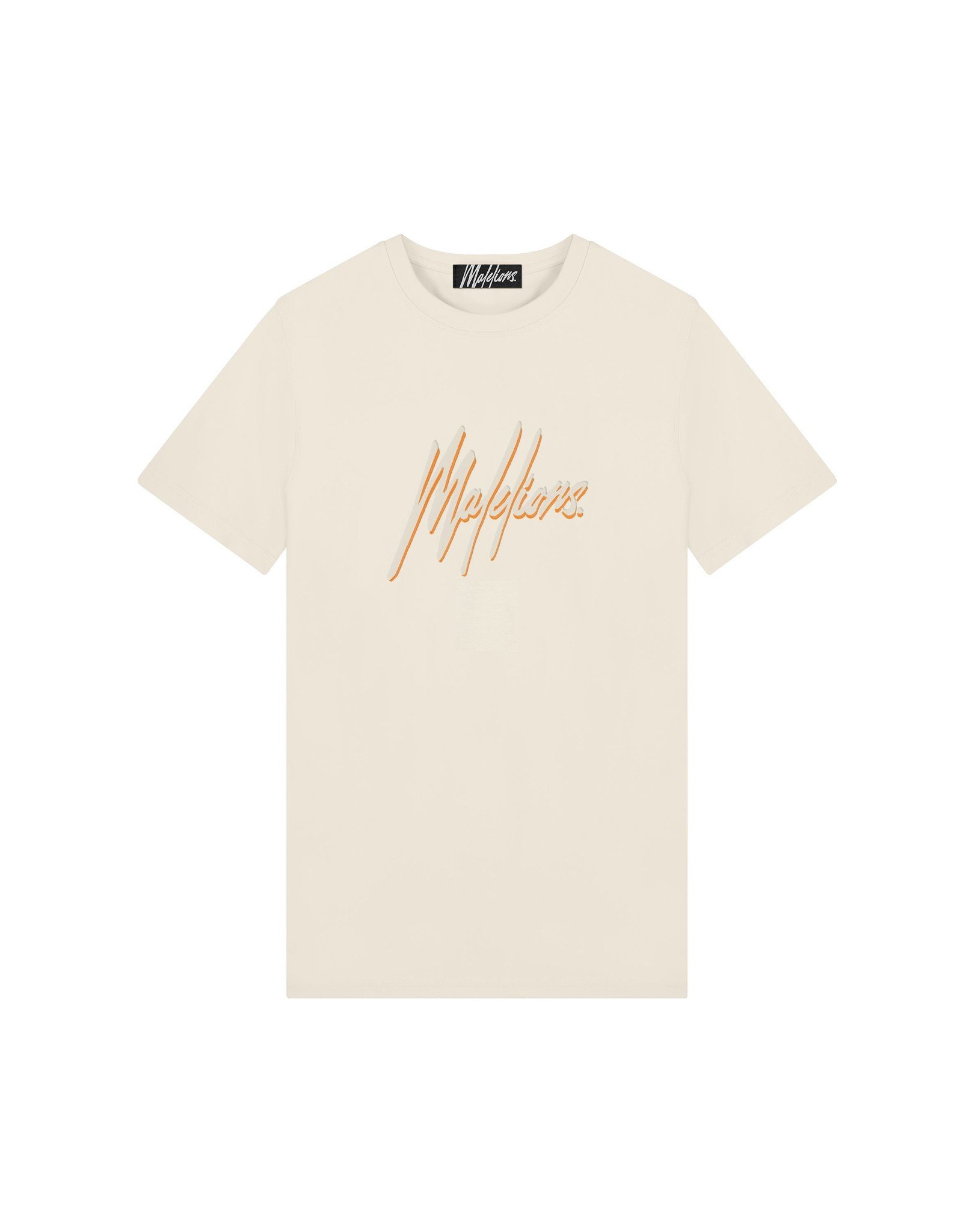 Malelions Men Duo Essentials T-Shirt - Grey/Orange