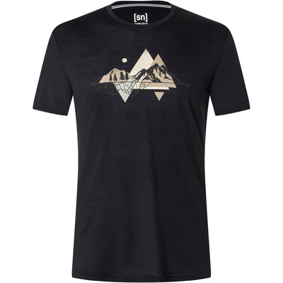 Bergzeit Basics Heren Super.Natural Triangle T-Shirt