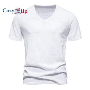 Cozy  Up Cozy Up Men's V Neck T Shirts - Casual Stylish Tees for Men