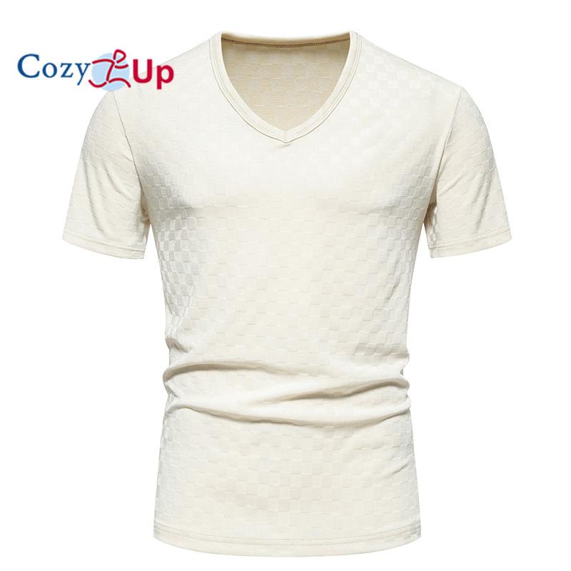 Cozy  Up Cozy Up Men's Cool Classic Vneck T-Shirt Moisture Wicking