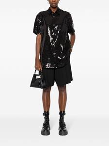 Junya Watanabe T-shirt verfraaid met pailletten - Zwart