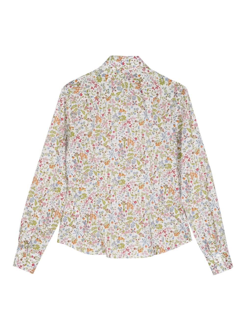 Paul Smith floral-print cotton shirt - Wit