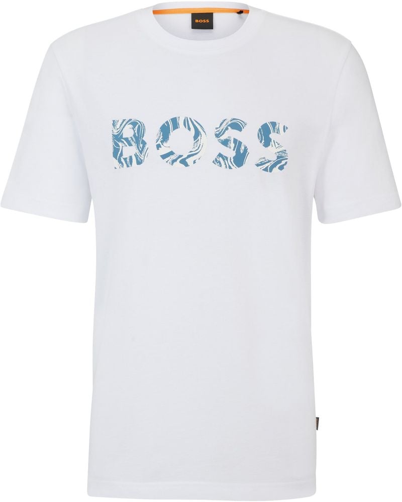 BOSS ORANGE T-Shirt "Te Bossocean", mit großem Logodruck