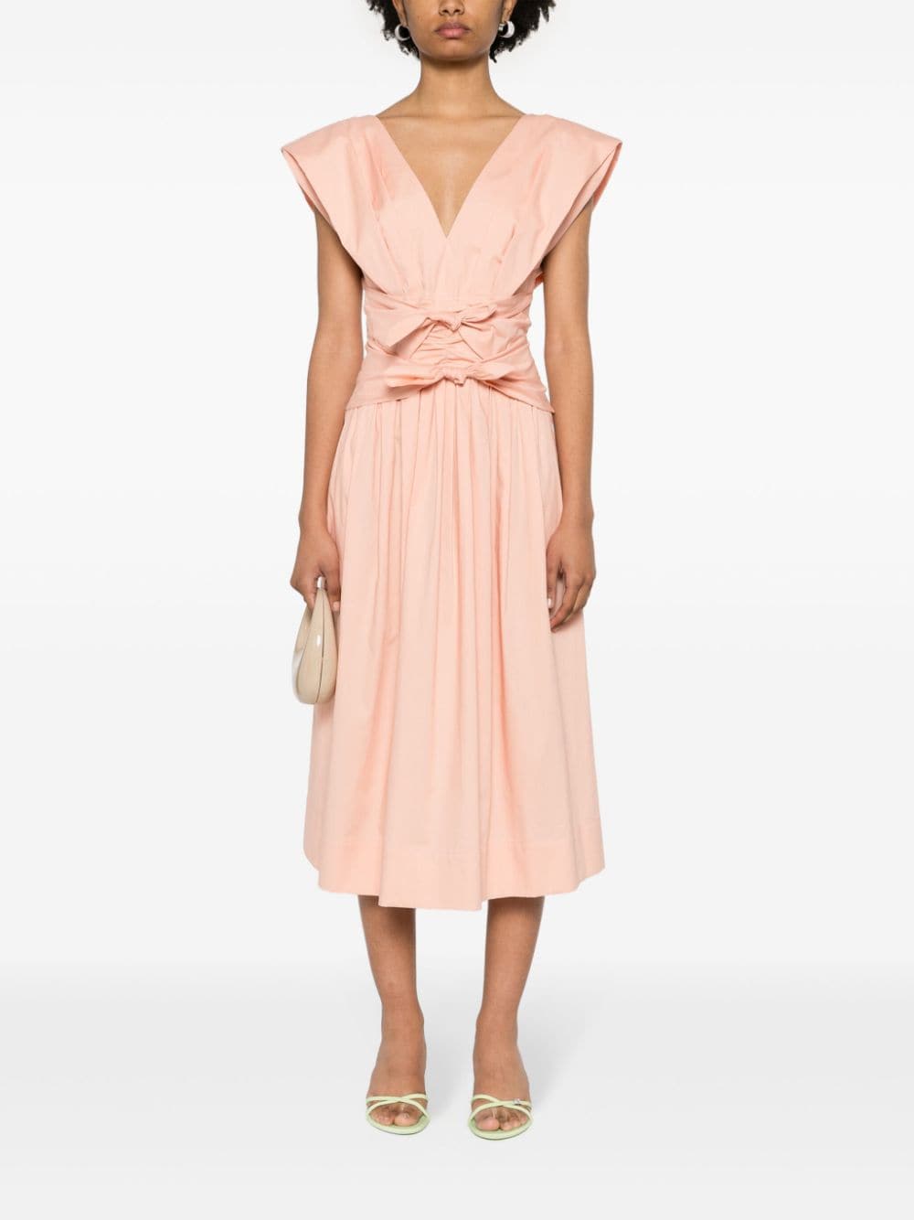 Philosophy Di Lorenzo Serafini Maxi-jurk met strikdetail - Roze