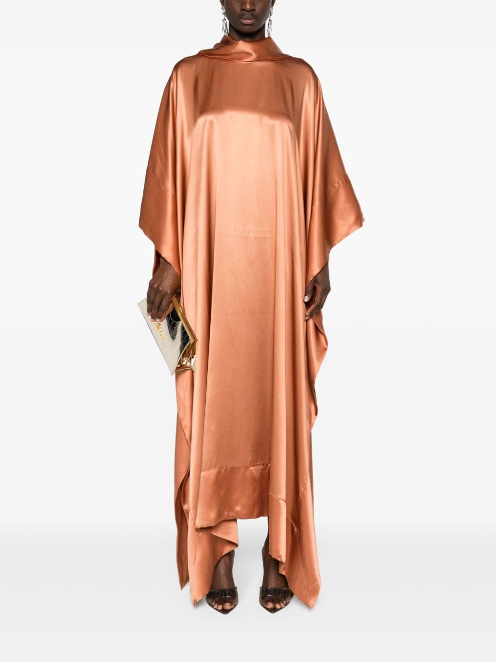 Taller Marmo New Age zijden maxi-jurk - Oranje