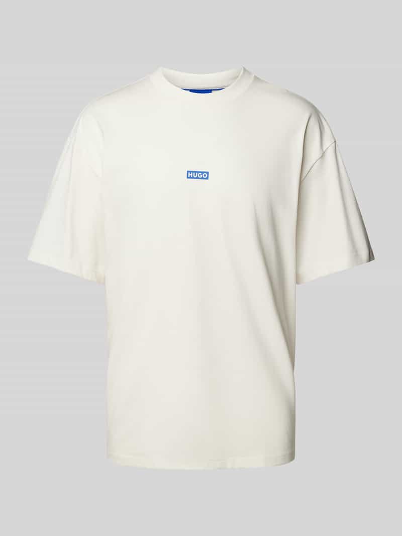 HUGO Blue Nalono Cotton T-Shirt - L