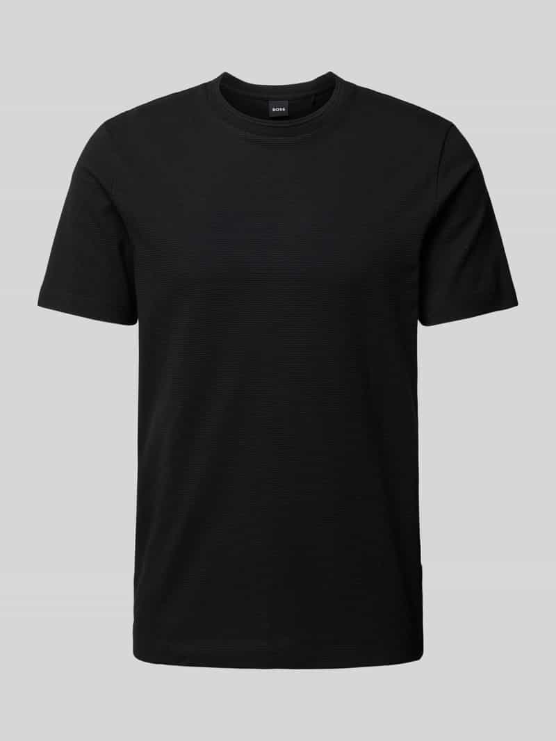 Boss T-shirt in effen design, model 'TIBURT'