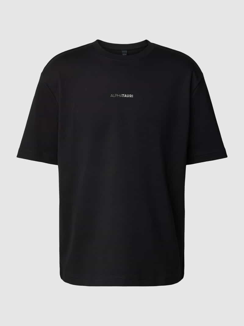 AlphaTauri T-shirt met labelprint, model 'JANSO'