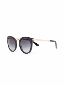 Dolce & Gabbana Eyewear Zonnebril met rond montuur - Goud