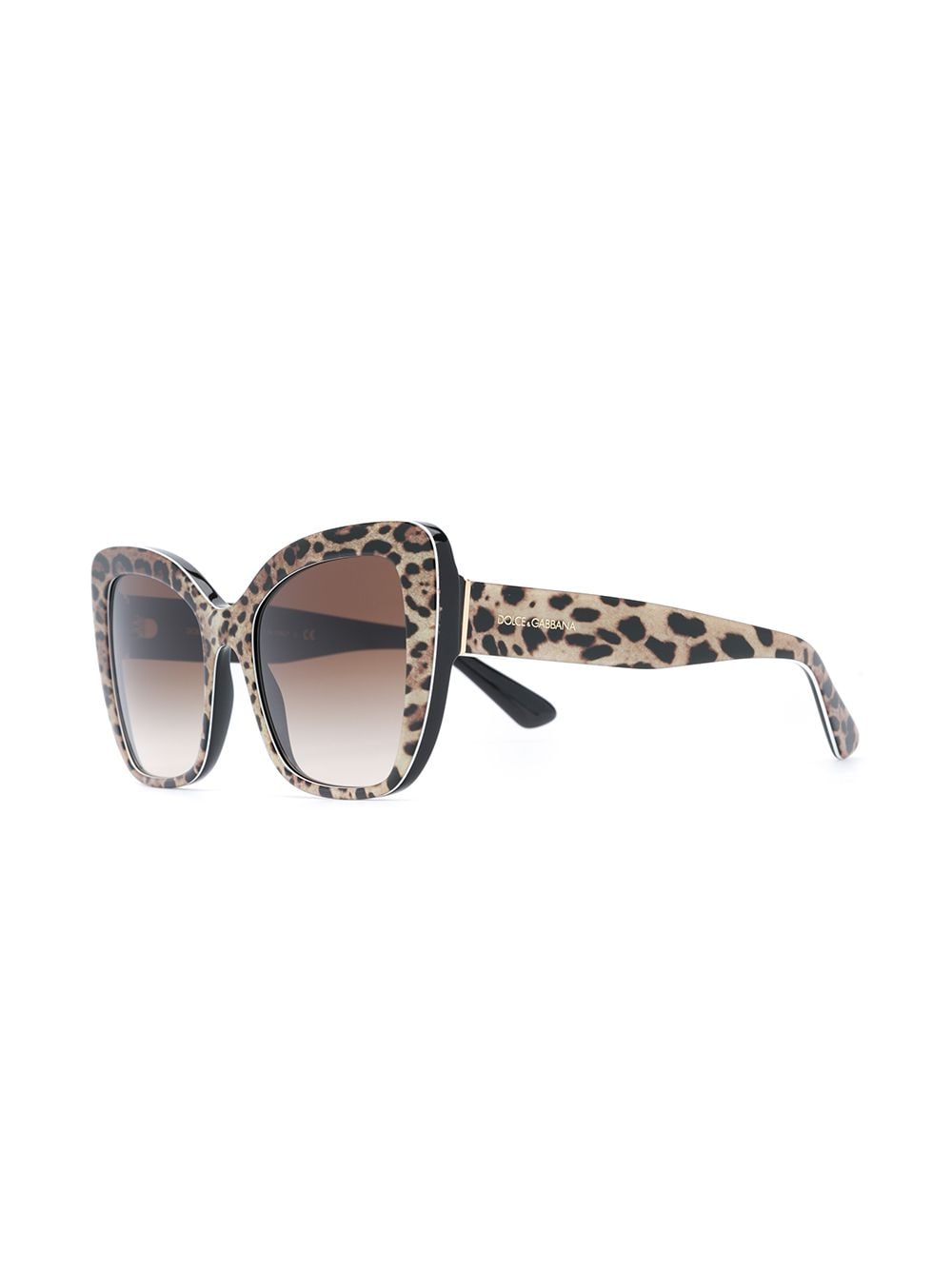 Dolce & Gabbana Eyewear Zonnebril met luipaardprint - Beige