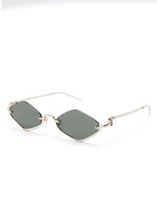 Gucci Eyewear Zonnebril met geometrisch montuur - Goud