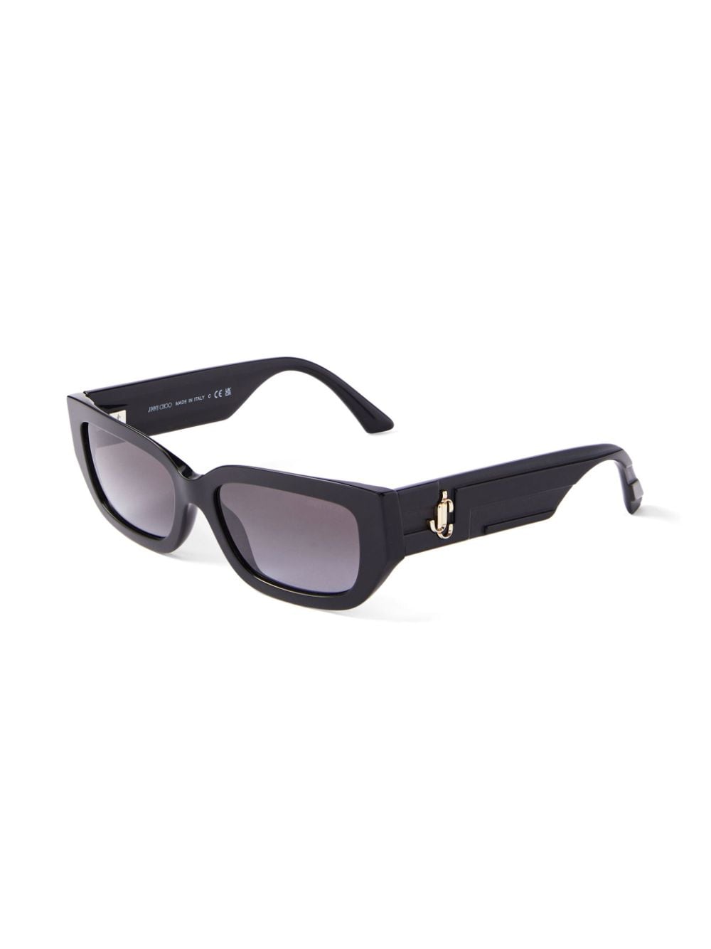 Jimmy Choo Eyewear Tatum rectangle-frame sunglasses - Zwart
