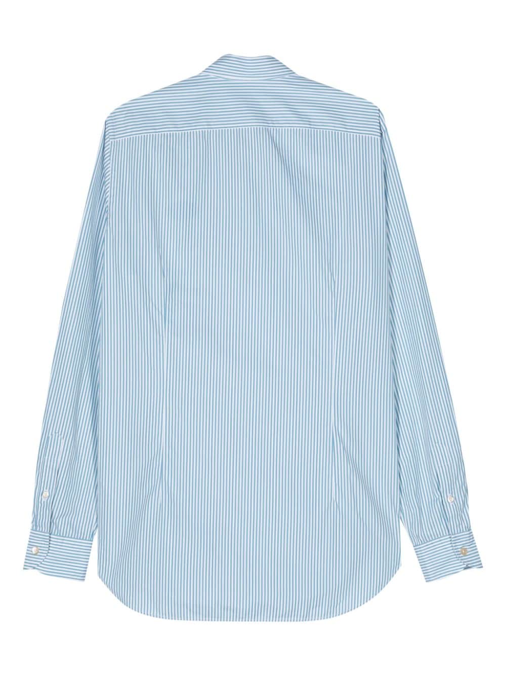 Boglioli striped cotton shirt - Wit