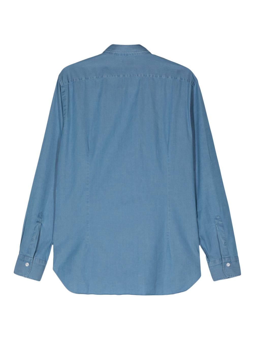 Barba Popeline overhemd - Blauw