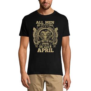 Ultrabasic Men's Vintage T-Shirt Only the Best are Born in April - Birthday Gift Tee Shirt