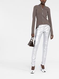 Rick Owens Broek met metallic-effect - Zilver