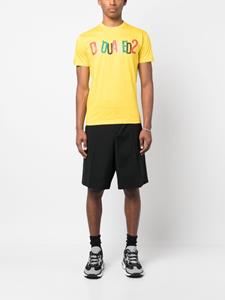 Dsquared2 T-shirt met logoprint - Geel