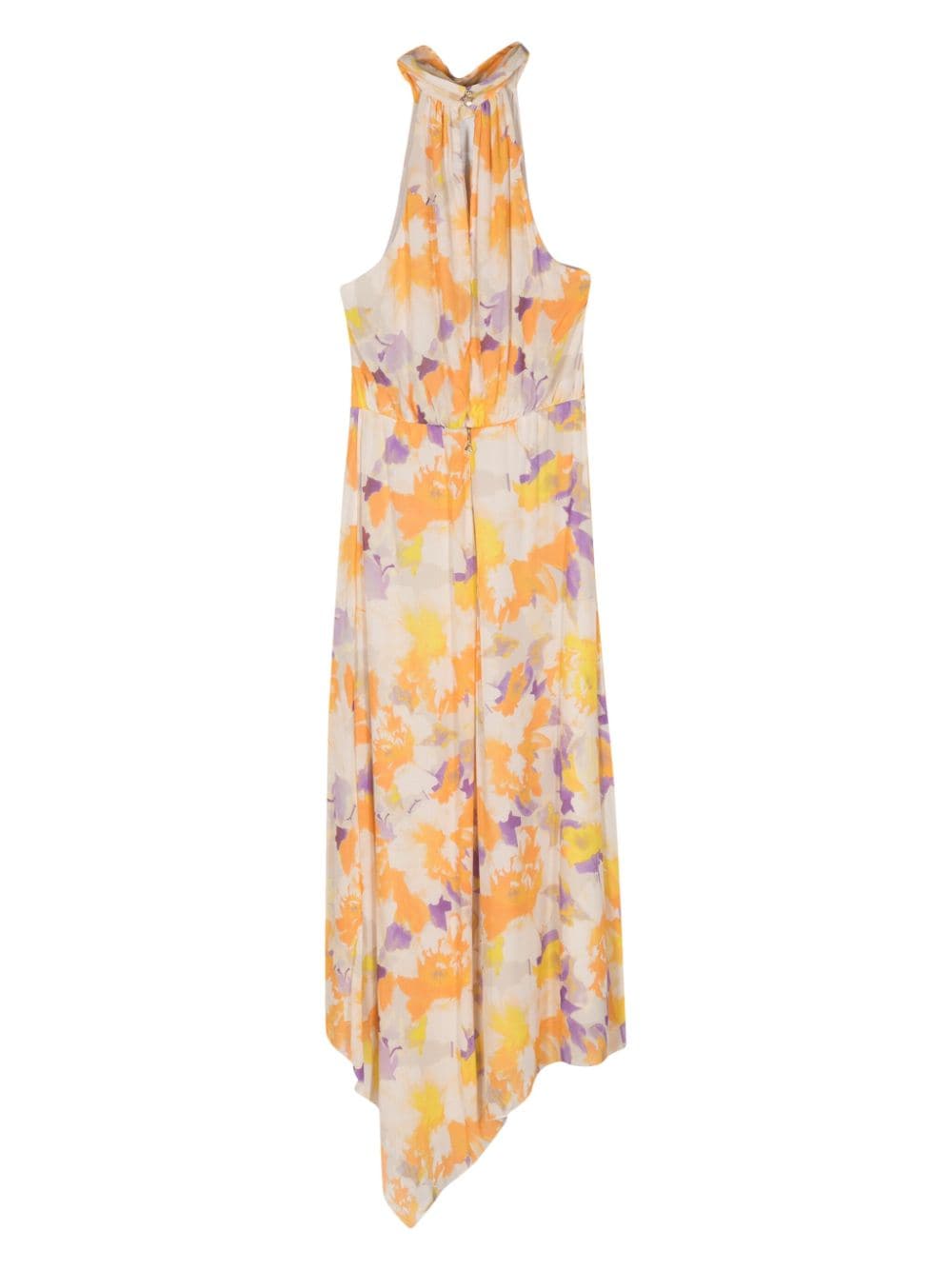 Patrizia Pepe Maxi-jurk met bloemenprint - Oranje
