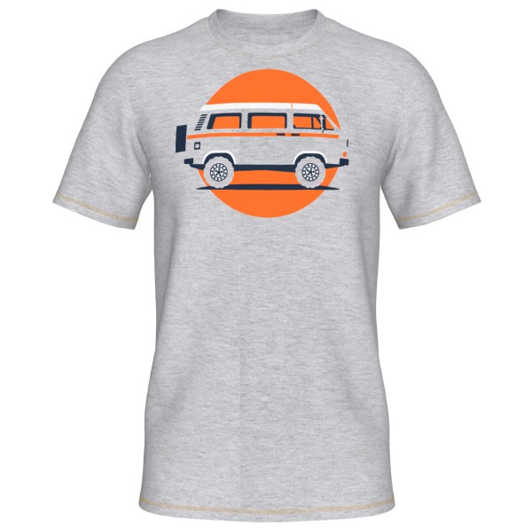 Elkline  Four Wheels To Freedom Big-T - T-shirt, grijs