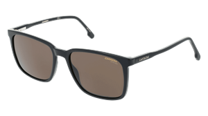 Safilo Carrera 259/S Herren-Sonnenbrille Vollrand Eckig Kunststoff-Gestell, schwarz