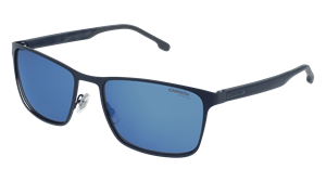 Safilo Carrera 8048/S Herren-Sonnenbrille Vollrand Eckig Metall-Gestell, blau