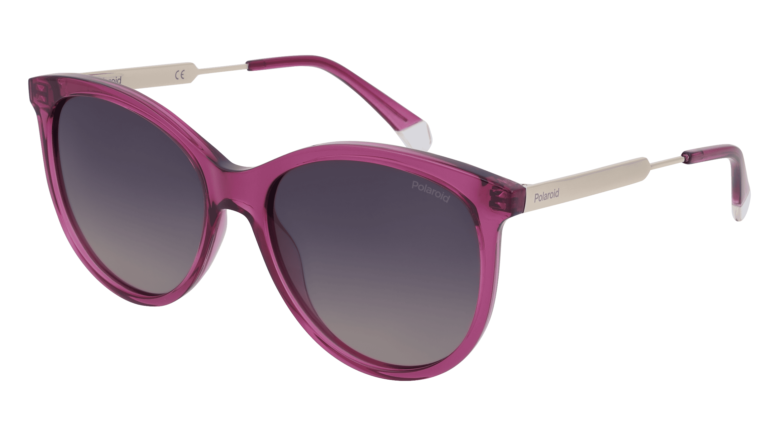 Safilo Polaroid PLD 4131/S/X Damen-Sonnenbrille Vollrand Butterfly Kunststoff-Gestell, Pink