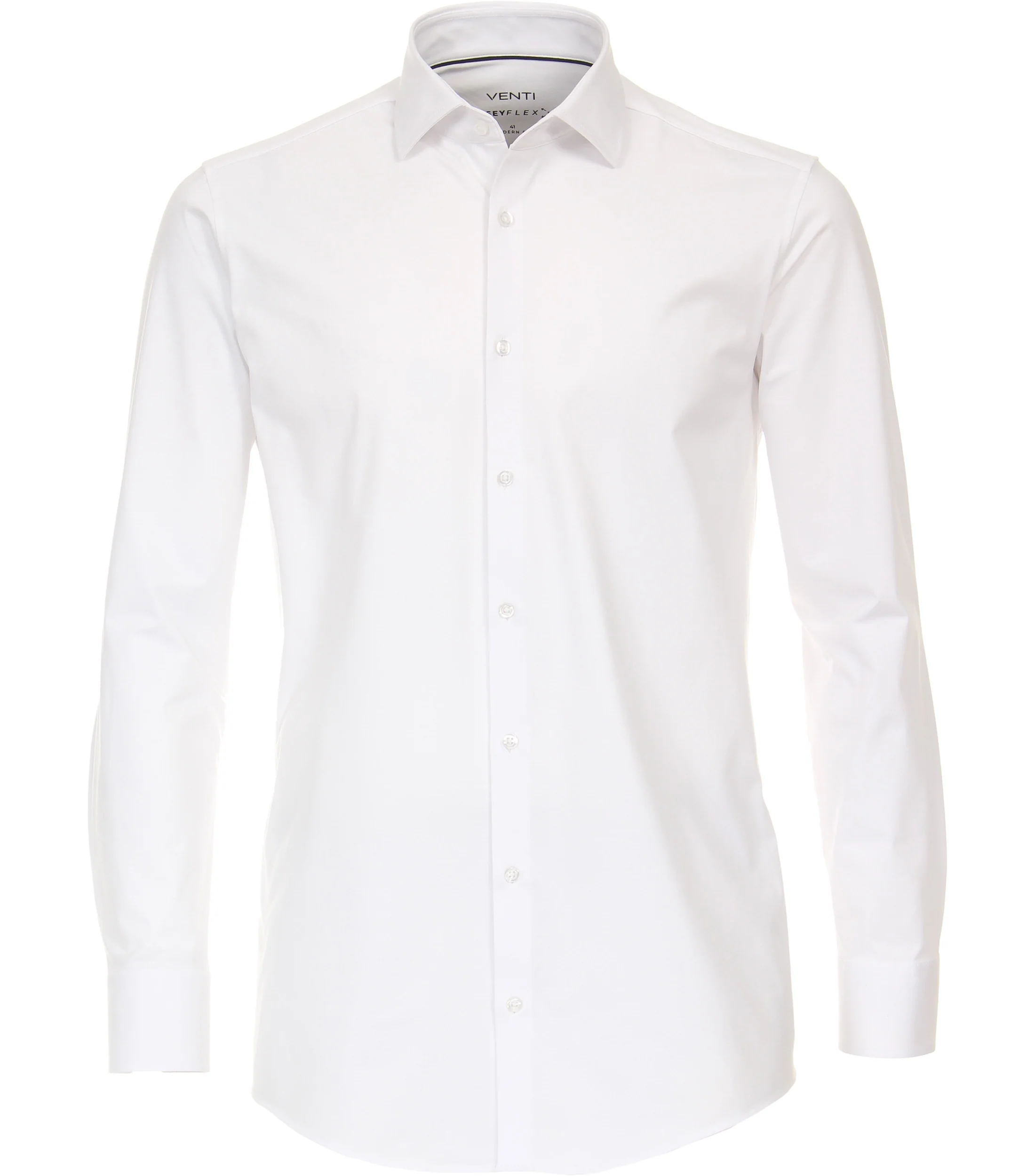 Venti Heren jersey overhemd 1263800 000 white