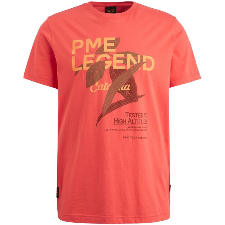 PME LEGEND T-Shirt - kurzarm Shirt - mit coolem Frontprint - Short sleeve r-neck