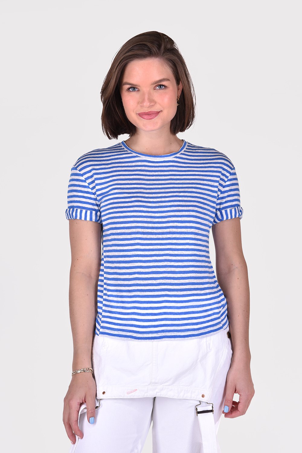 FRAME t-shirt Rolled Sleeve LWTS1741 blauw