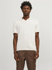 Jack & Jones Jprccigor linen split neck ss ln