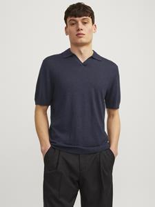 Jack & Jones Jprccigor linen split neck ss ln