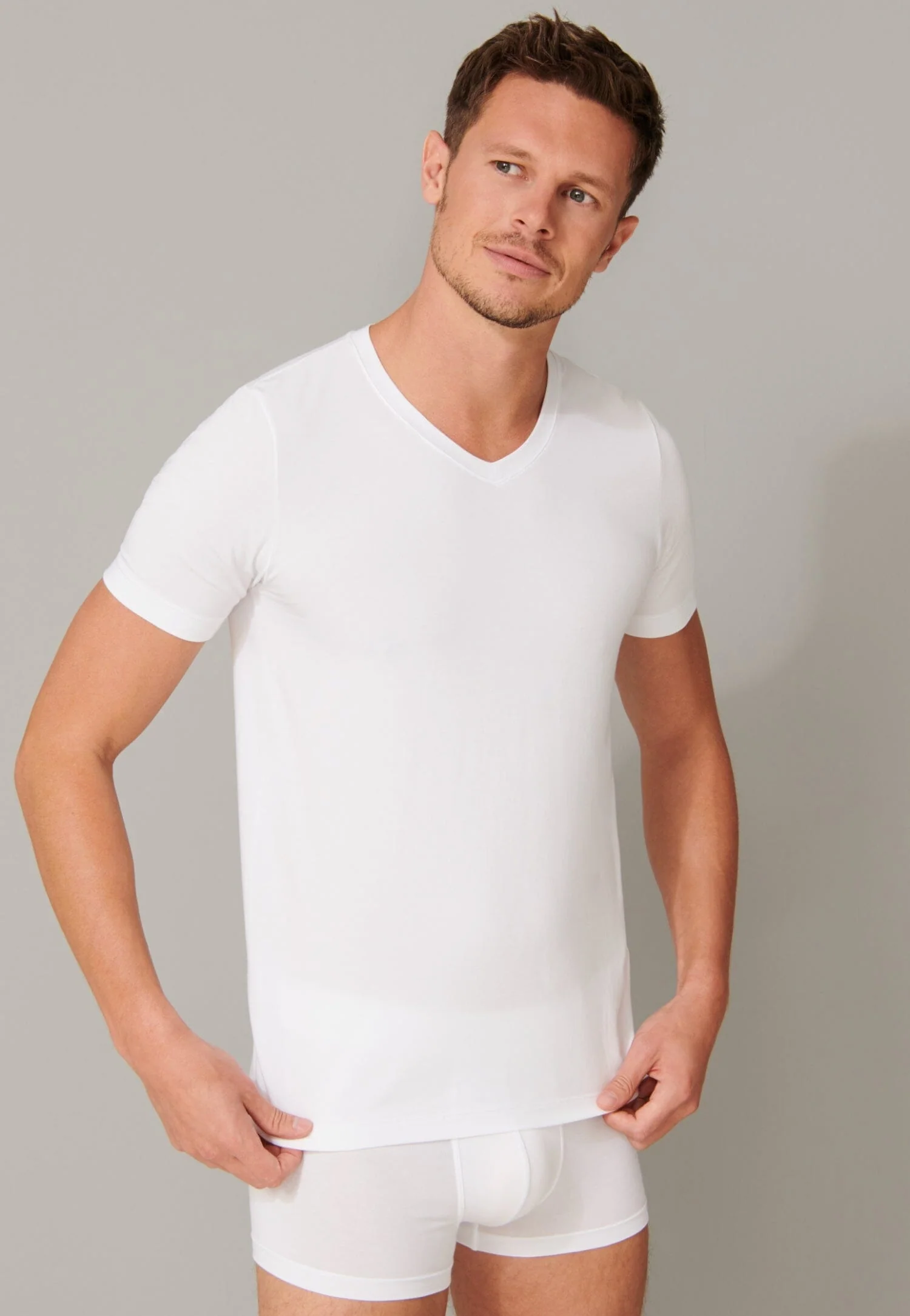 Schiesser Long life soft t-shirt wit