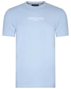 Cavallaro Napoli Cavallaro Mandrio T-Shirt Logo Hellblau