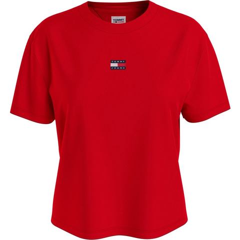TOMMY JEANS T-shirt TJW CLS XS BADGE TEE met geborduurd  logo op de borst