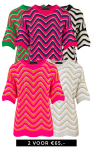 Jurkjes Deal Lurex Zigzag Tops Noély