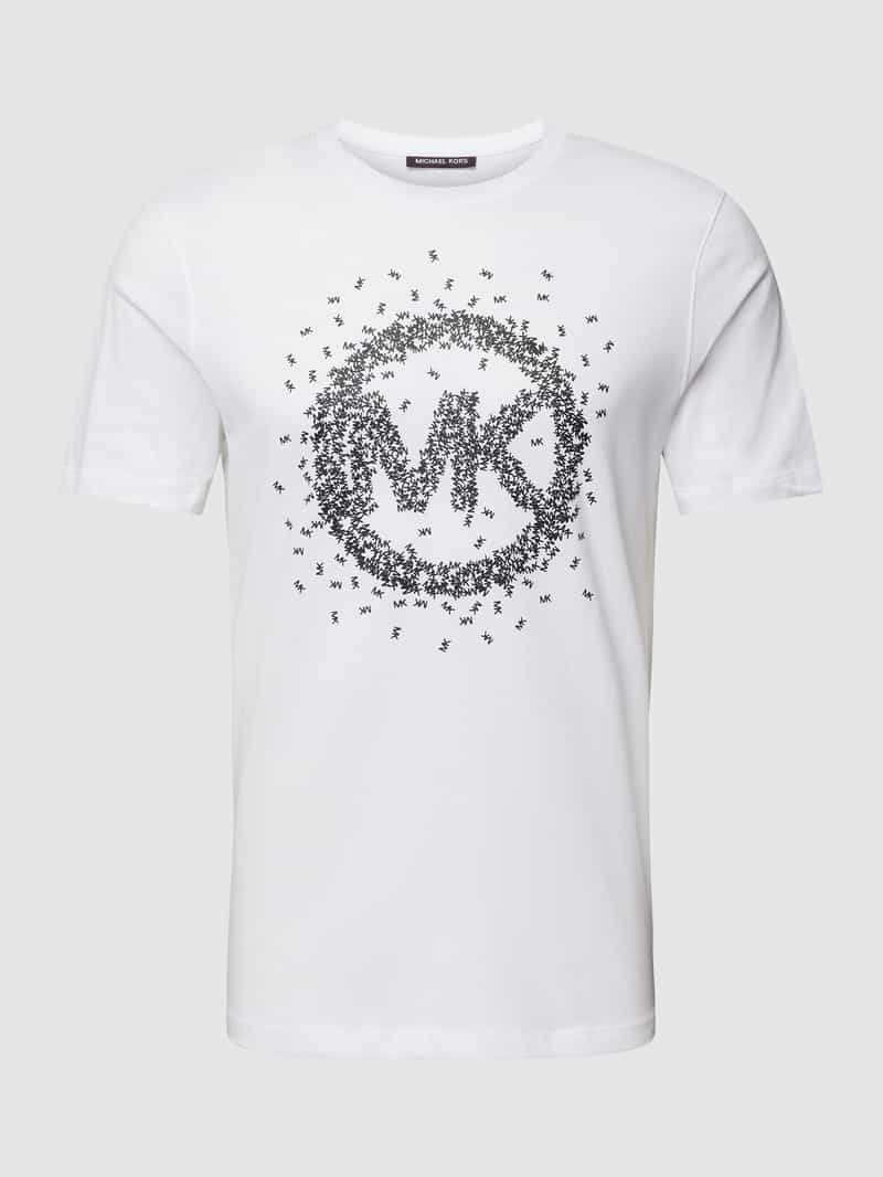 Michael Kors T-shirt met labelprint, model 'SCATTERED'
