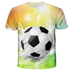 Xin nan zhuang Kawaii voetbal 3D print T-shirt ronde hals zomer mode T-shirt unisex losse sportkleding t-shirts