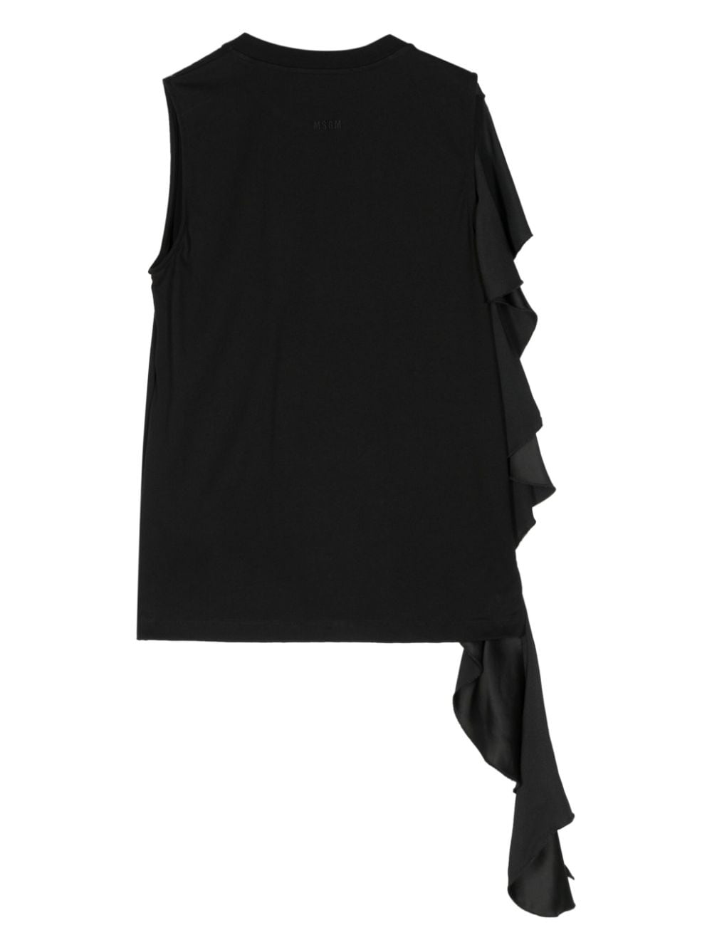 MSGM Gedrapeerde blouse - Zwart