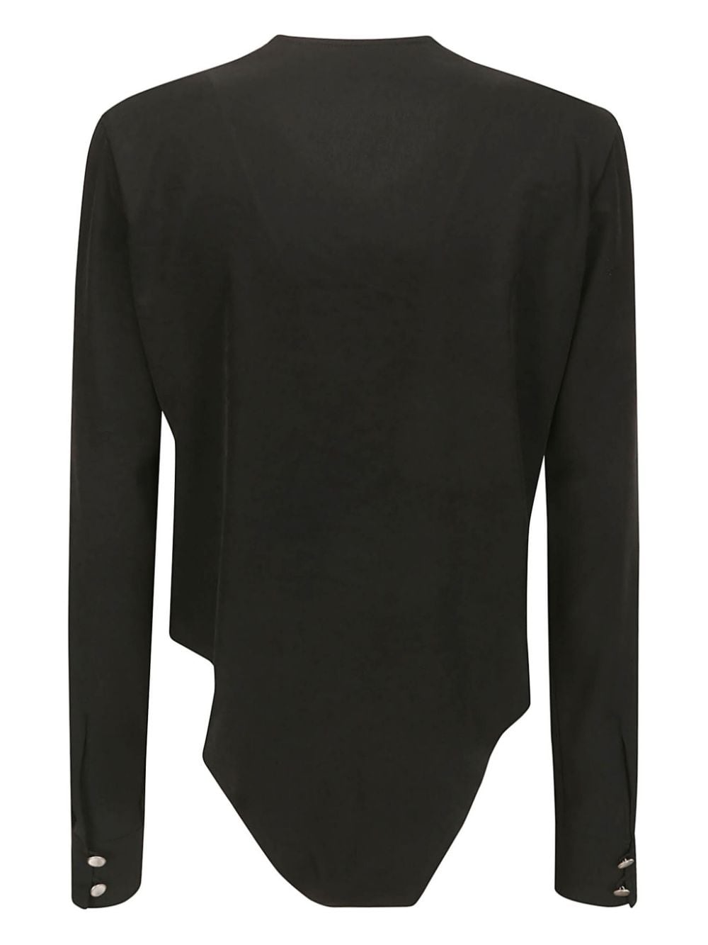 Yohji Yamamoto Geplooide blouse - Zwart