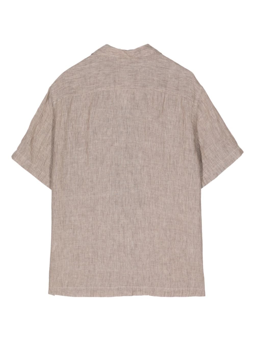 Frescobol Carioca short-sleeve linen shirt - Beige