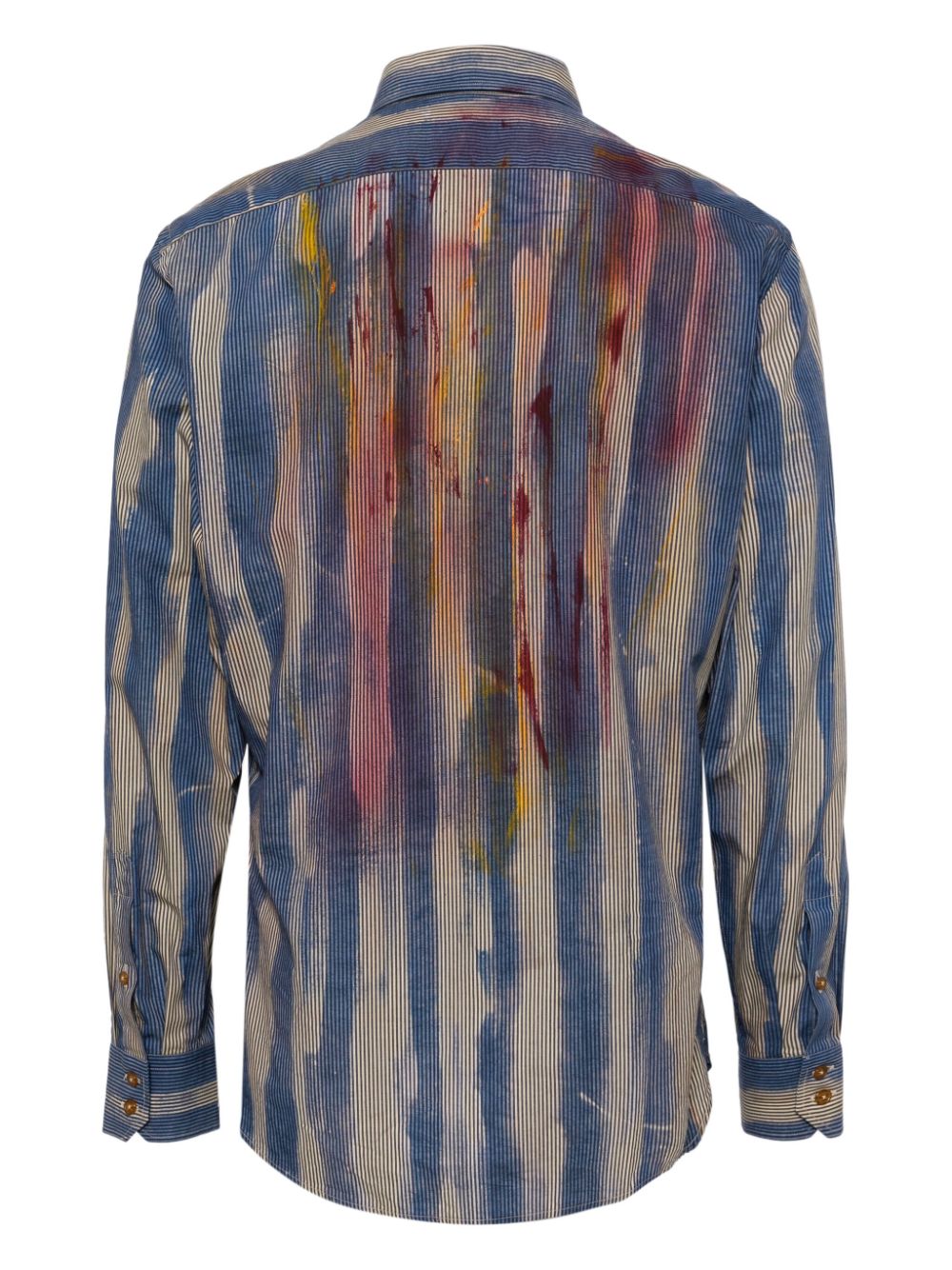 Vivienne Westwood Ghost painterly-print cotton shirt - Geel