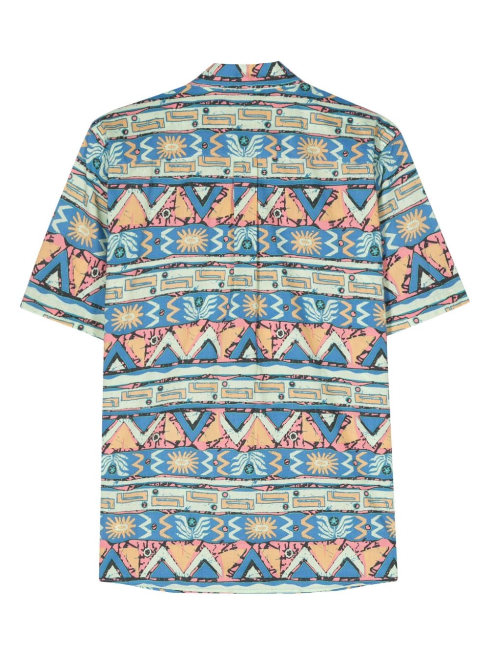 Patagonia geometric-print shirt - Blauw