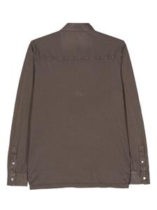 Fedeli long-sleeve cotton shirt - Bruin