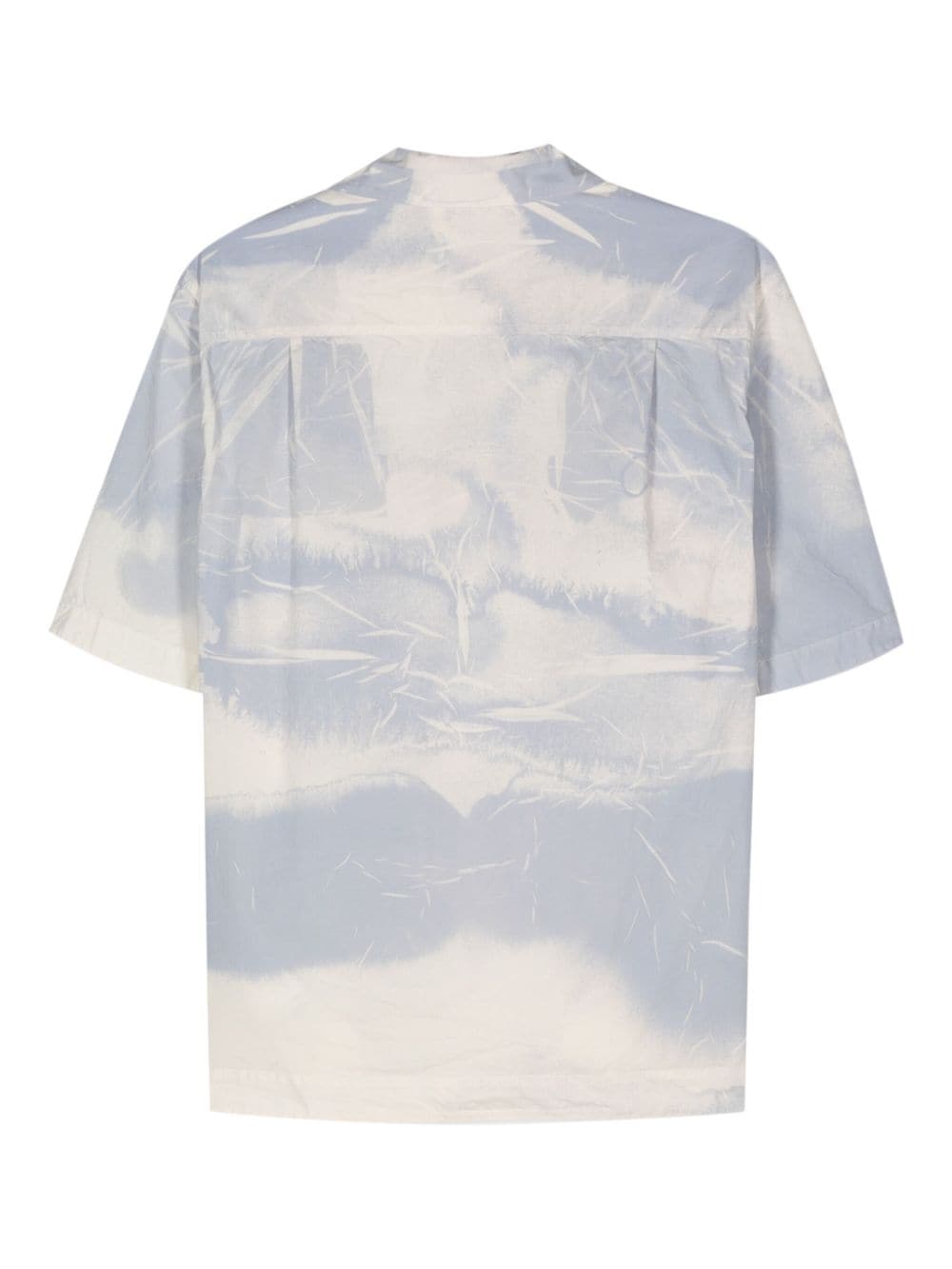 Stone Island abstract short-sleeved shirt - Blauw