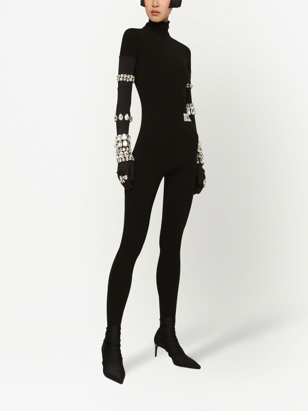 Dolce & Gabbana Geribbelde jumpsuit - Zwart