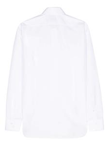 Barba long-sleeve poplin shirt - Wit